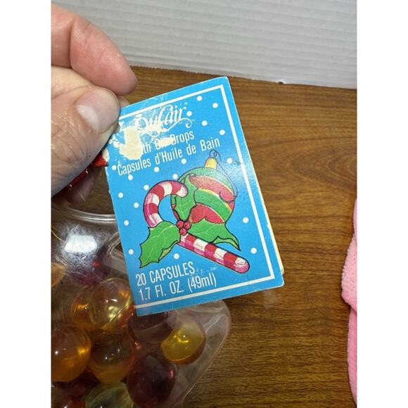 Vintage DuCair Bath Oil Drop Beads Rare In Christmas Tree Plastic Case New - Picture 5 of 7
